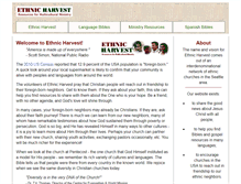 Tablet Screenshot of ethnicharvest.org